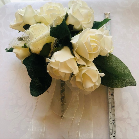 Wedding Star Elite Bridal Collection Taper Candles and Rose Bouquet - Picture 7 of 11